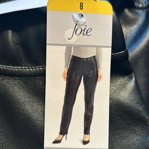 Joie Faux Leather Pants Black Limited Edition MSRP $148. NWT - Picture 5 of 6